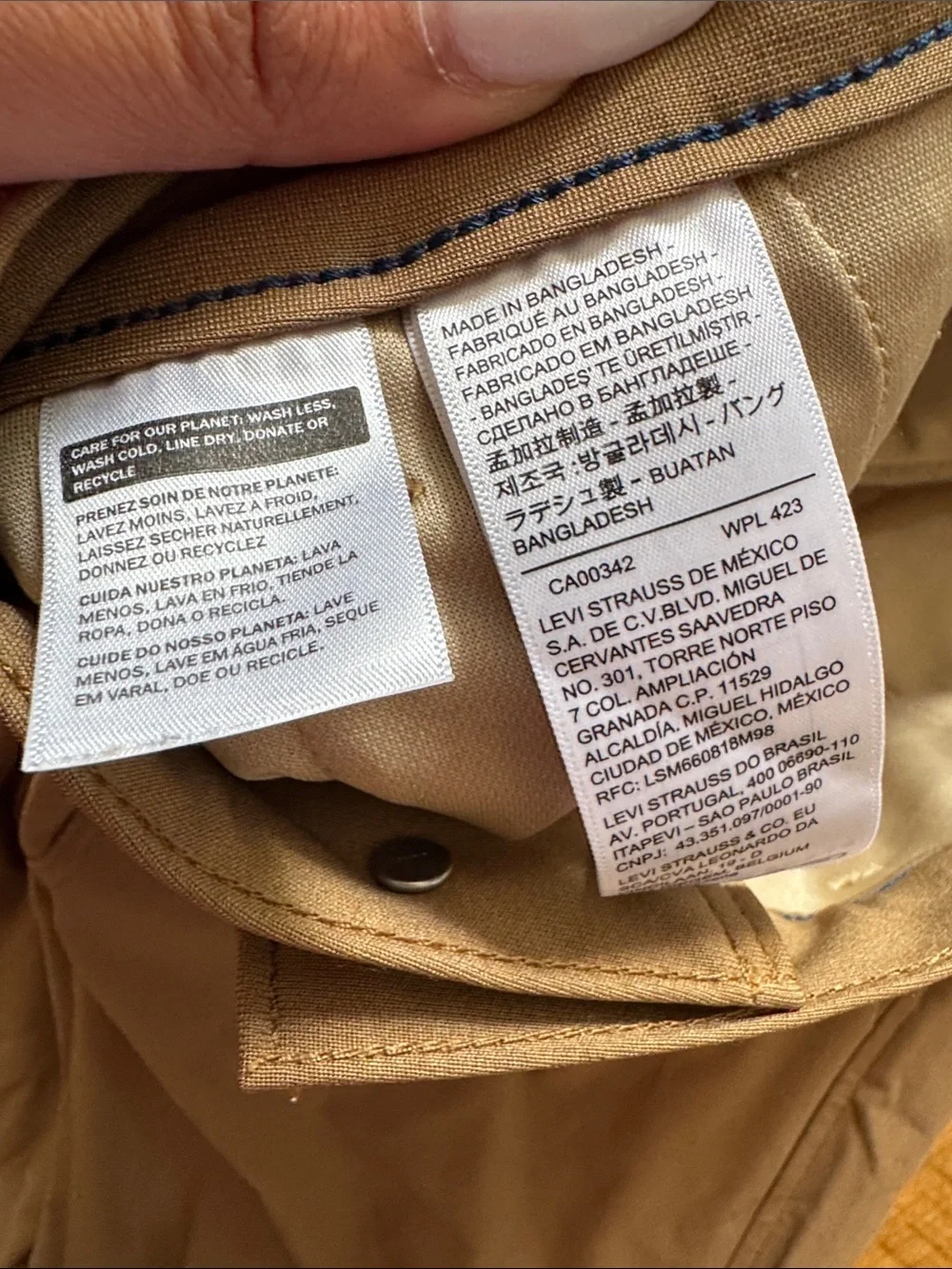 Levi Strauss Levis XX CHINO STANDARD TAPER Men's Straight Chino Pants Tan 36/34